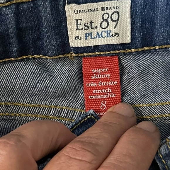 2 Pants Girls Size 8/9 Gymboree Pink Corduroy fleece pants Est 89 Place Jeans - Picture 3 of 8